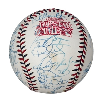 2000 All Star Team Signed baseball from the  Larkin Collection (Larkin LOA & JSA LOA)